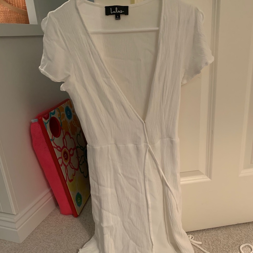 Lulus white wrap dress